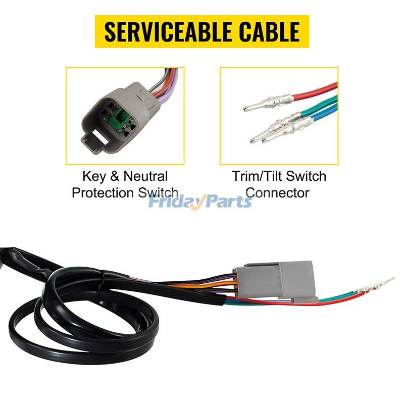 Boîtier de commande à distance pour hors-bord, commande d'accélérateur pour bateau BRP Johnson Evinrude Pour Johnson / Evinrude