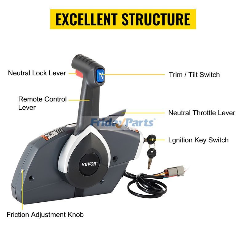 Boîtier de commande à distance pour hors-bord, commande d'accélérateur pour bateau BRP Johnson Evinrude pour Moteur,Maritime Pour Johnson / Evinrude