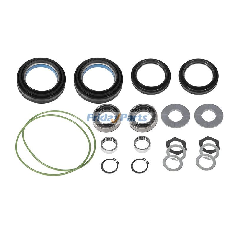 FridayParts Staubdichtung für Außenachse & Dichtung für Innenrohr & Nadellager & Sicherungsring & Anlaufscheibe Dichtungssatz