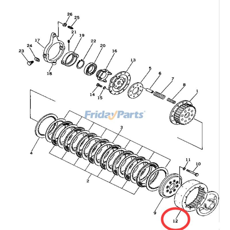 KOMATSU用ブルドーザー用外ドラム