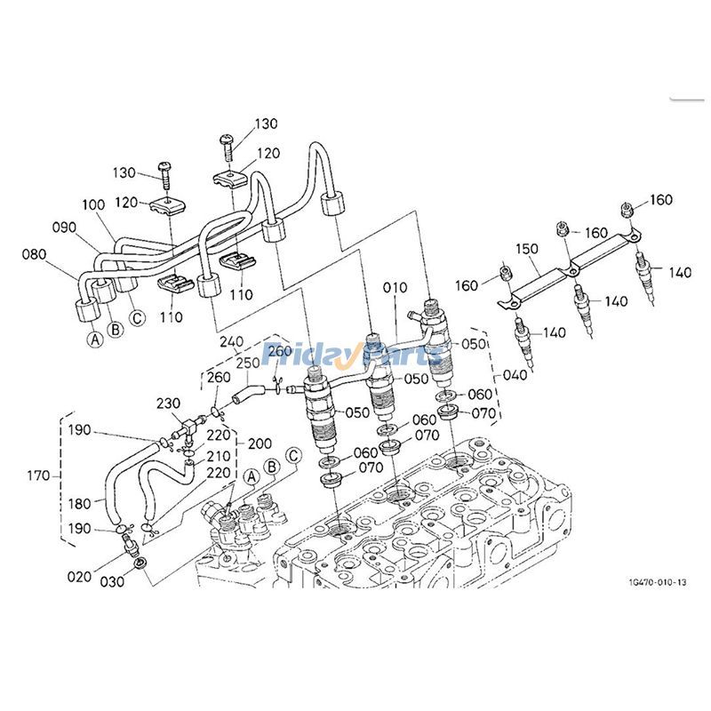 Tuyau de trop-plein Pour KUBOTA