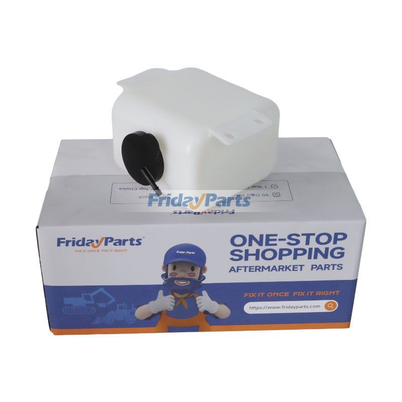 Overflow Tank Assembly RE55379 for John Deere Engine 3029 4045 6068 Tractor 5210 5215 5310 Motor Grader 670G 672G Excavator 300GLC