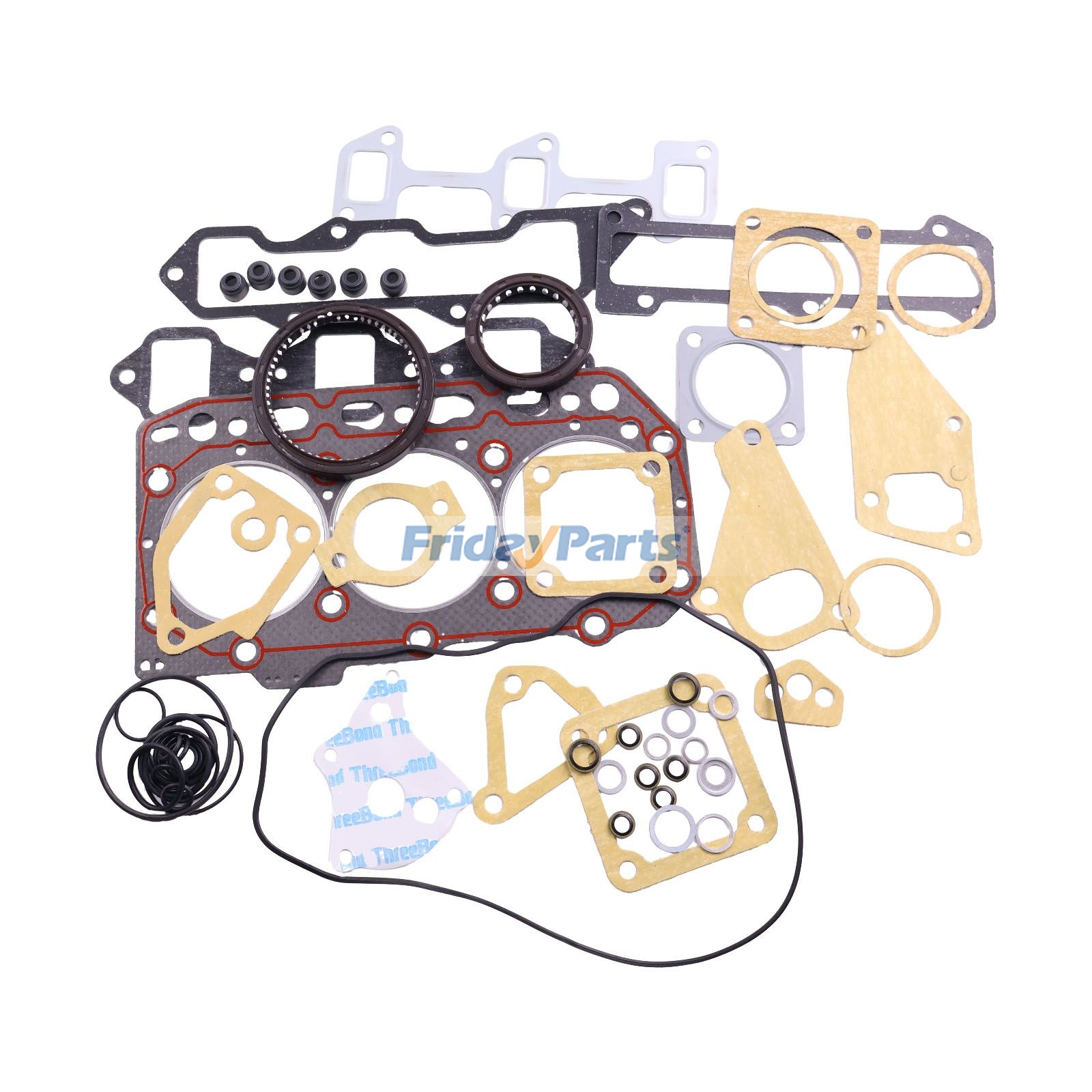 Overhaul Gasket Kit 729271-92600 for Yanmar Engine 3JH4E 3JH5E 3JH5AE 3TNV88 3D88E 3JH5
