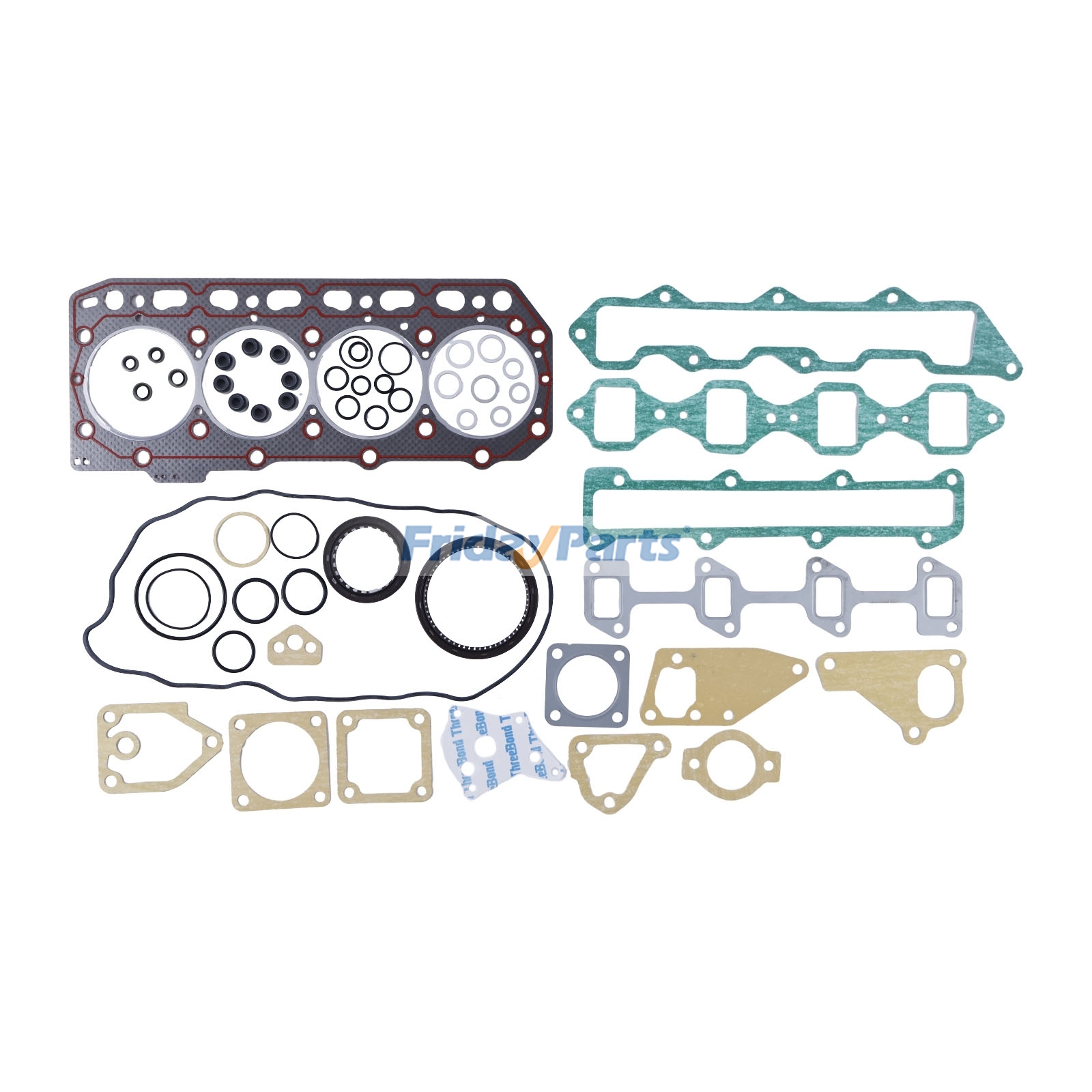 Overhaul Gasket Kit 729470-92600 for Yanmar Engine 4JH-DT 4JH-HT 4JH-TE 4JH-TZ 4JHE 4JHZ