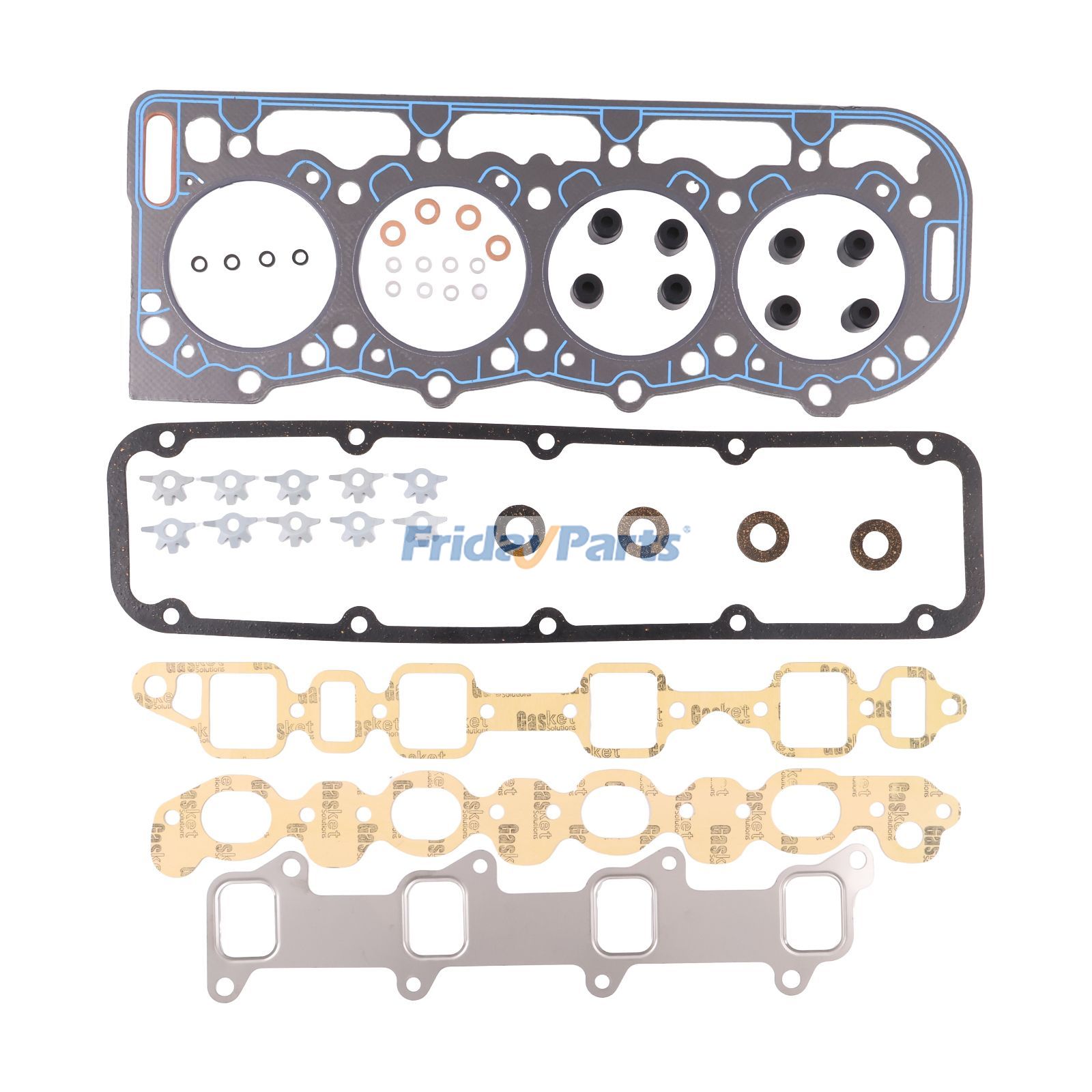 Overhaul Gasket Kit F361122 for Ford New Holland Tractor 5000 5340 5900 6500 6600 6710 7000 706 7100 7200 7500 755 755A 755B 7600 7610 7700 7710