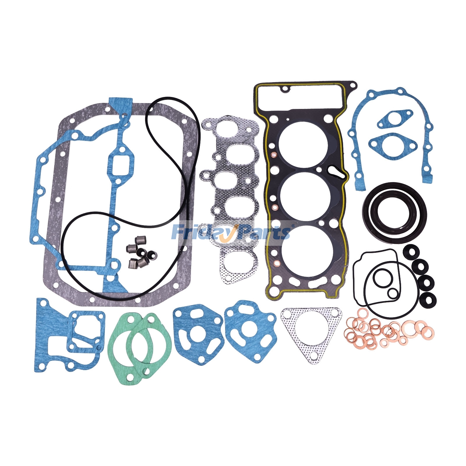 Isuzu エンジン 3KC1 Nissan 掘削機 SB15 Gehl ローダー SL3 用オーバーホール ガスケット キット