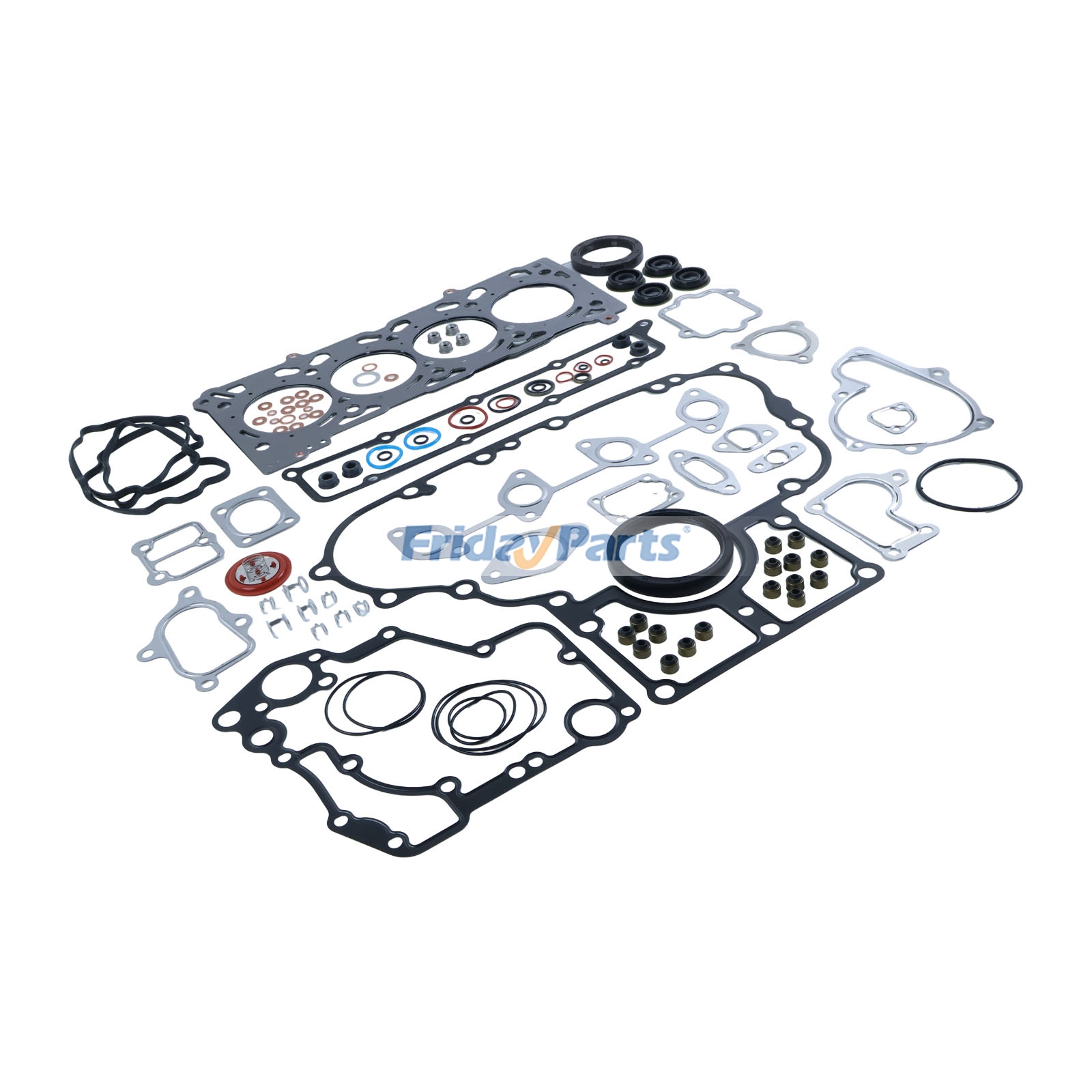 Kit de junta de revisão para motor Kubota V2607 V2607T V2607-DI F3060 ER470 ER460 KX163 KX165-5 SSV65 R530 R630 FridayParts