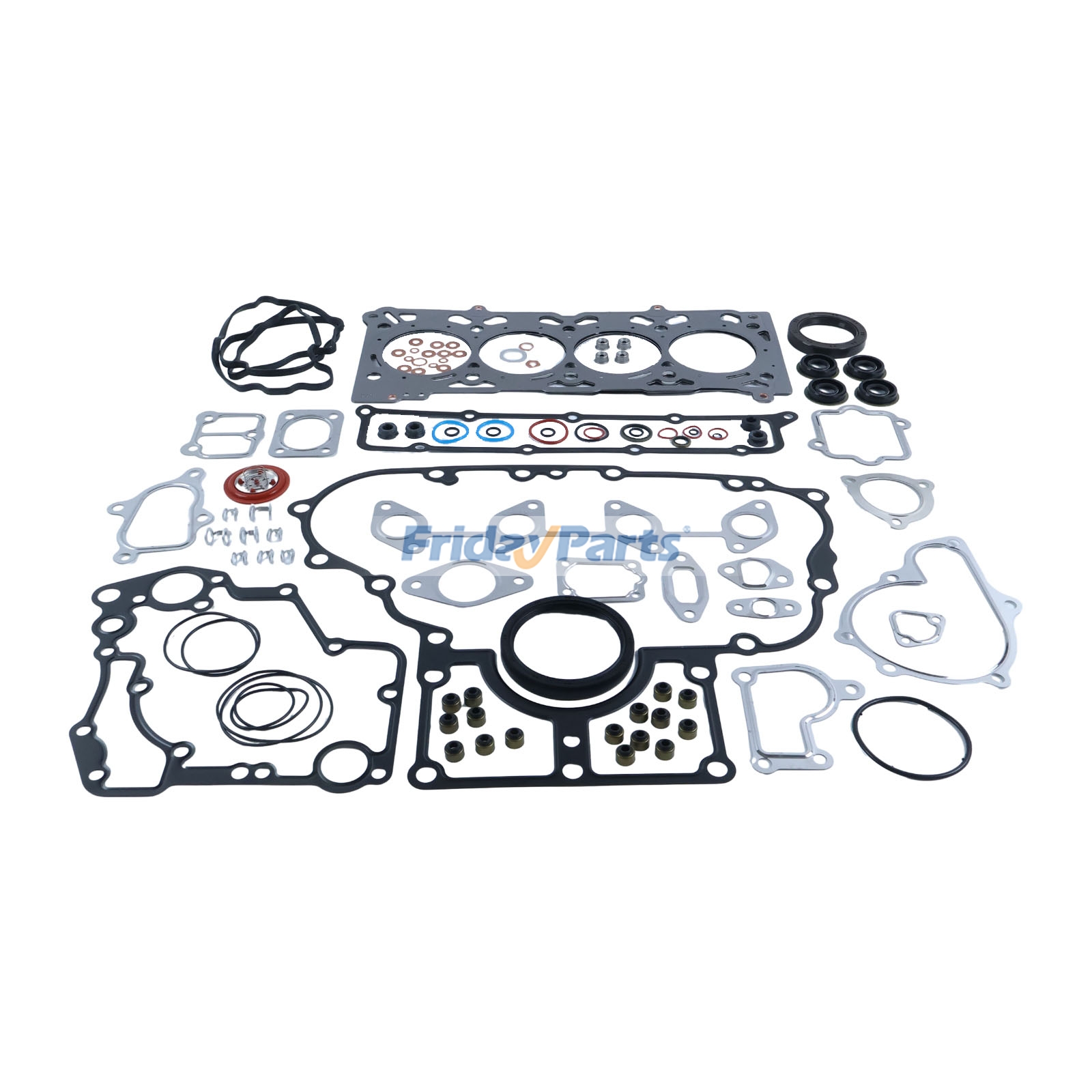 Kit de junta de revisão para motor Kubota V2607 V2607T V2607-DI F3060 ER470 ER460 KX163 KX165-5 SSV65 R530 R630 para Motor,Escavadora ,Carregadora ,Cortador de Grama,Trator