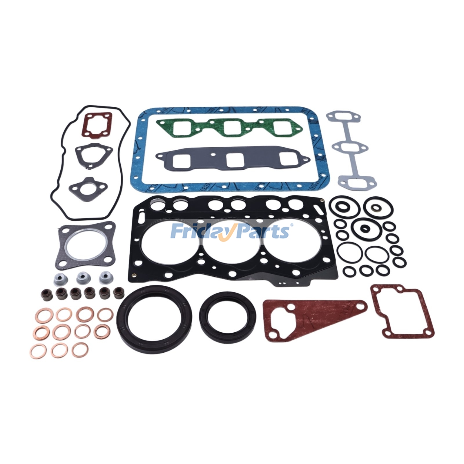 Overhaul Gasket Kit for Yanmar Engine 3TNE68 3TNE68C Excavator VIO15 VIO20 B15 Tractor KE-3D KE-40