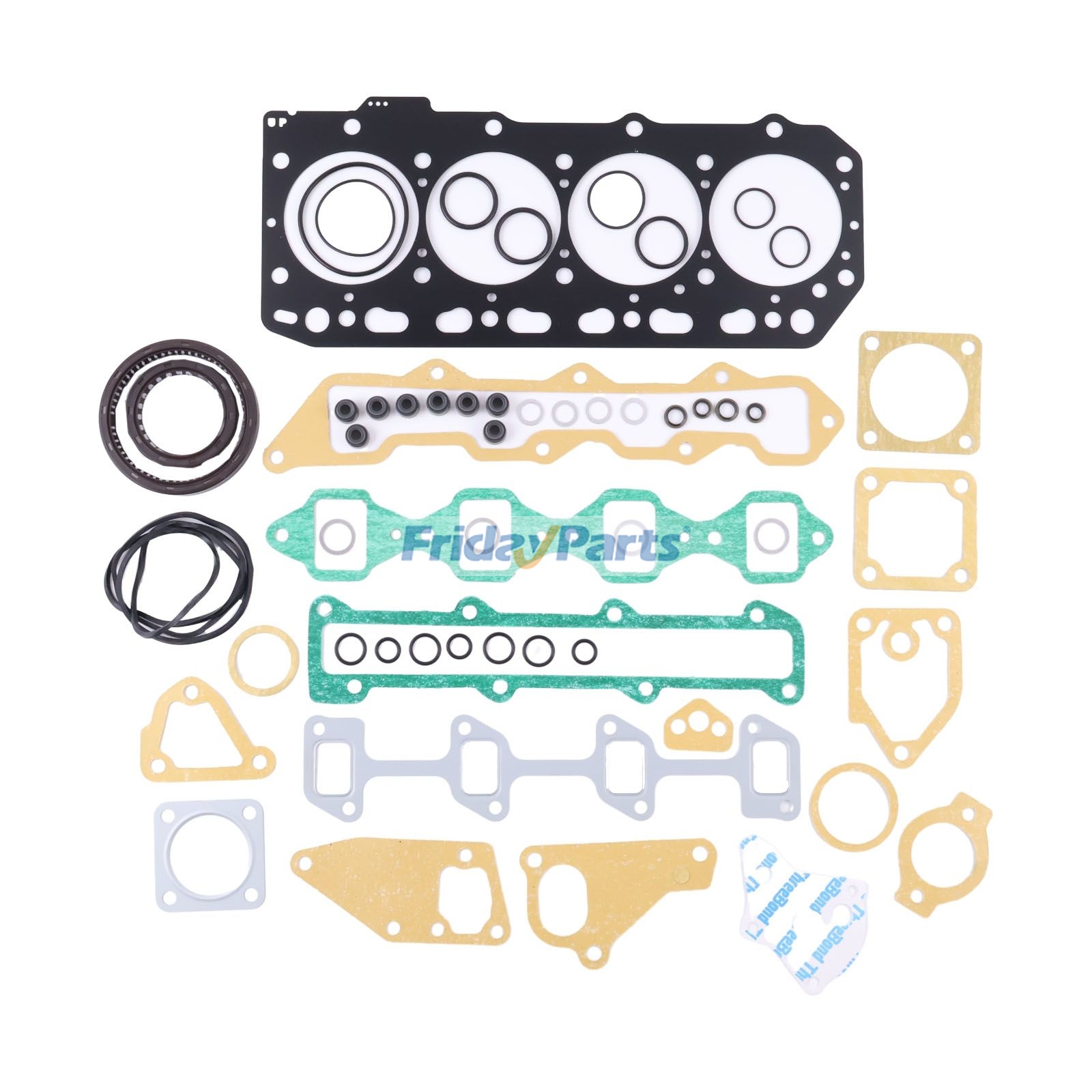 Kit de juntas de revisión para motor marino Yanmar 4JH4E 4JH5E 4JH4 4JH5 