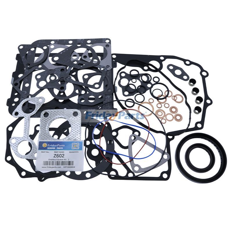 Overhaul Gasket Kit for Kubota Engine Z602 Tractor BX2360 BX2370 BX25 BX1500 Excavator KX018 KX41 U17-3