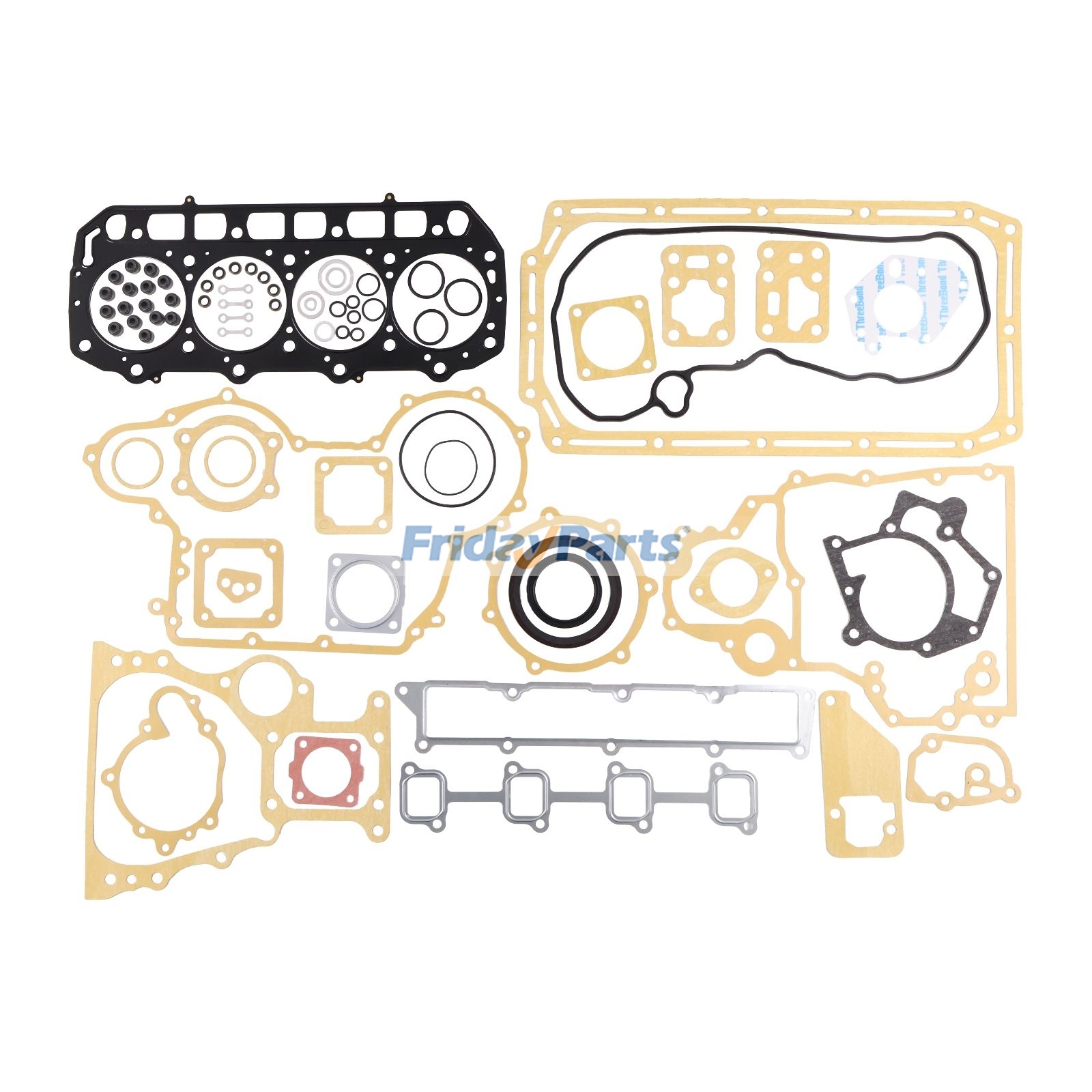 Overhaul Gasket Kit MGS4TNV98 for Yanmar Engine 4TNV98 John Deere Loader 204K 304K 318E 319E 320E 320G 323E 324E 324G 325G 326E