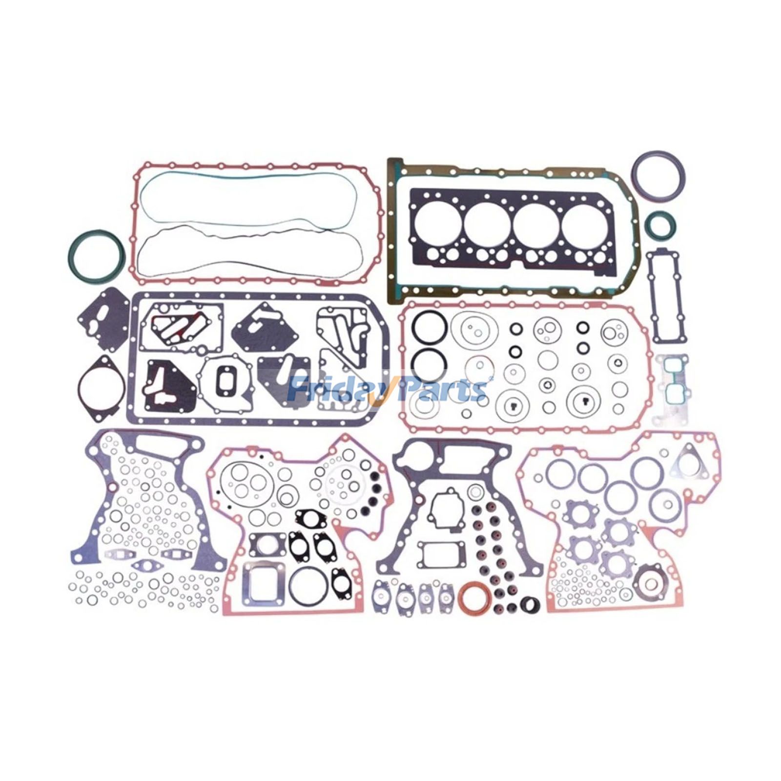 Overhaul Gasket Kit RE555441 DZ108462 for John Deere Engine 4.5L 4045 Tractor 5090M 5100M 5115M 5125M 6R 110