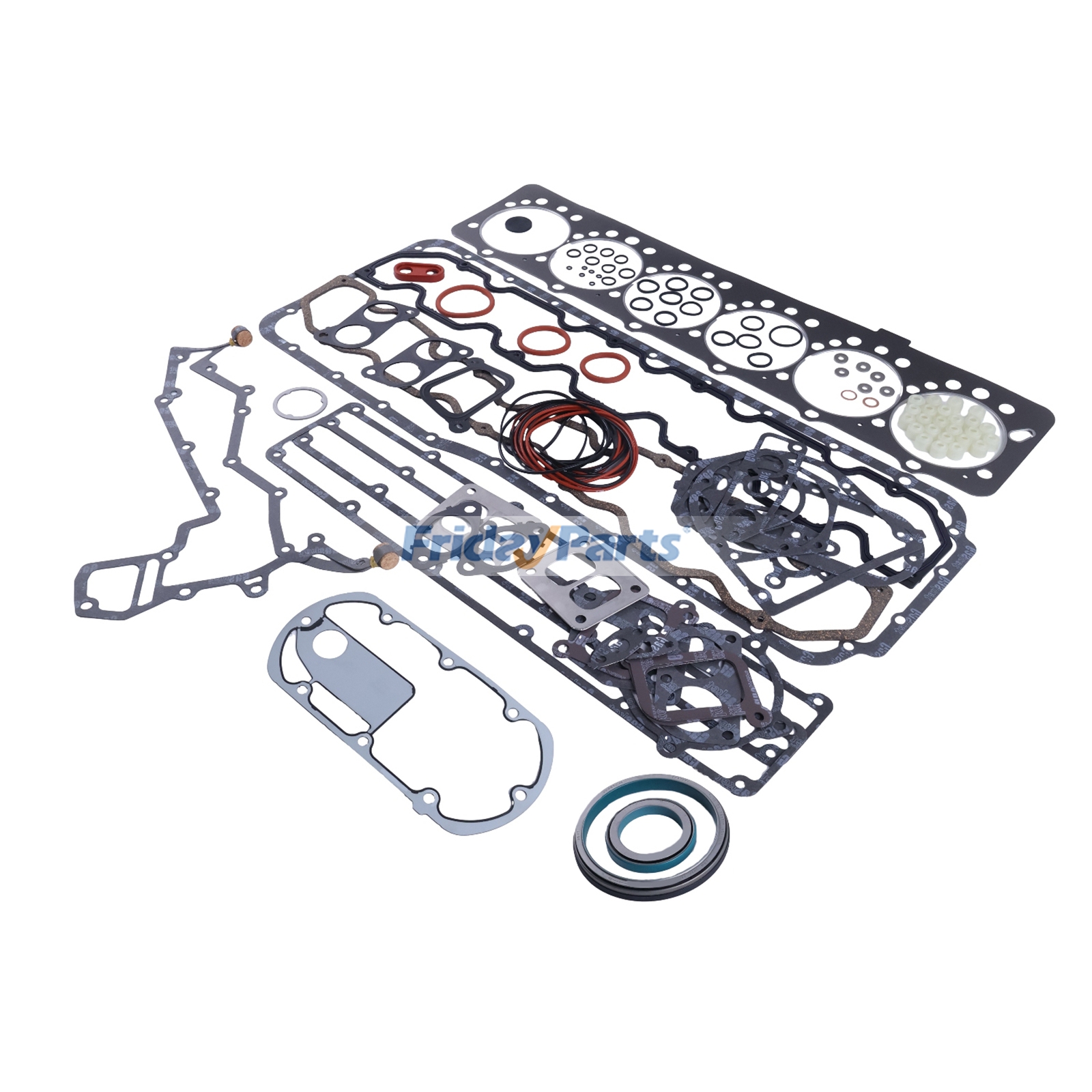Overhaul Gasket Kit RE57187 for John Deere 6081 8.1L Engine 1185 2254 2258 9510 9550 9610 9650 9780 644G 724J 750C 330LC 370 7610 7810 8200