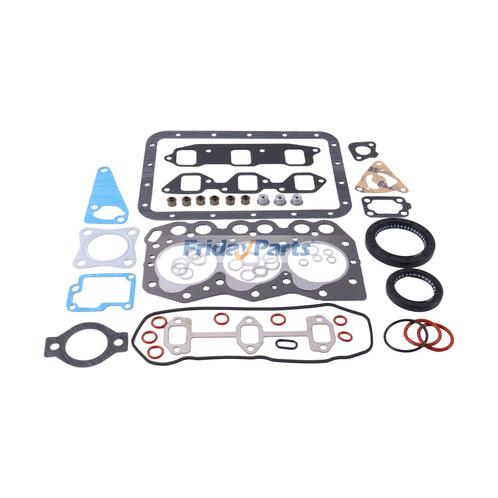 Kit de juntas de revisión YM719230-92600 para motor Komatsu 3D63-1A 3D66-1A 3D66-1KB de FridayParts