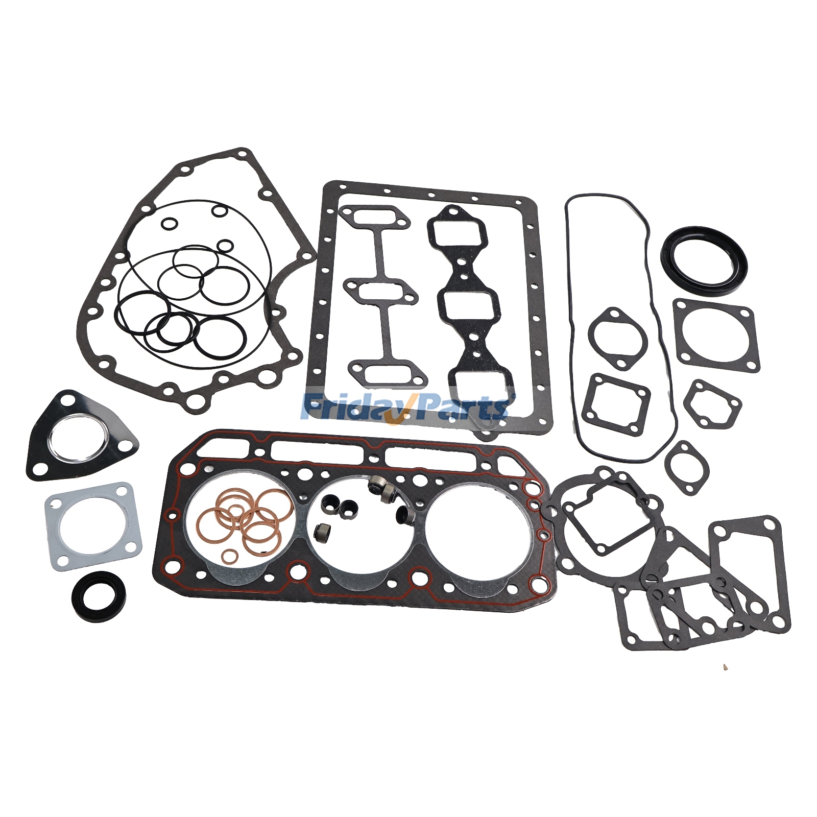 Overhaul Gasket Kit for Yanmar 3T84 3T84HLT 3T84H 3T84HN Komatsu 3D84 3D84-1 Engine Excavator PC20-5 PC20-6 PC30-6 PC30 PC38UU