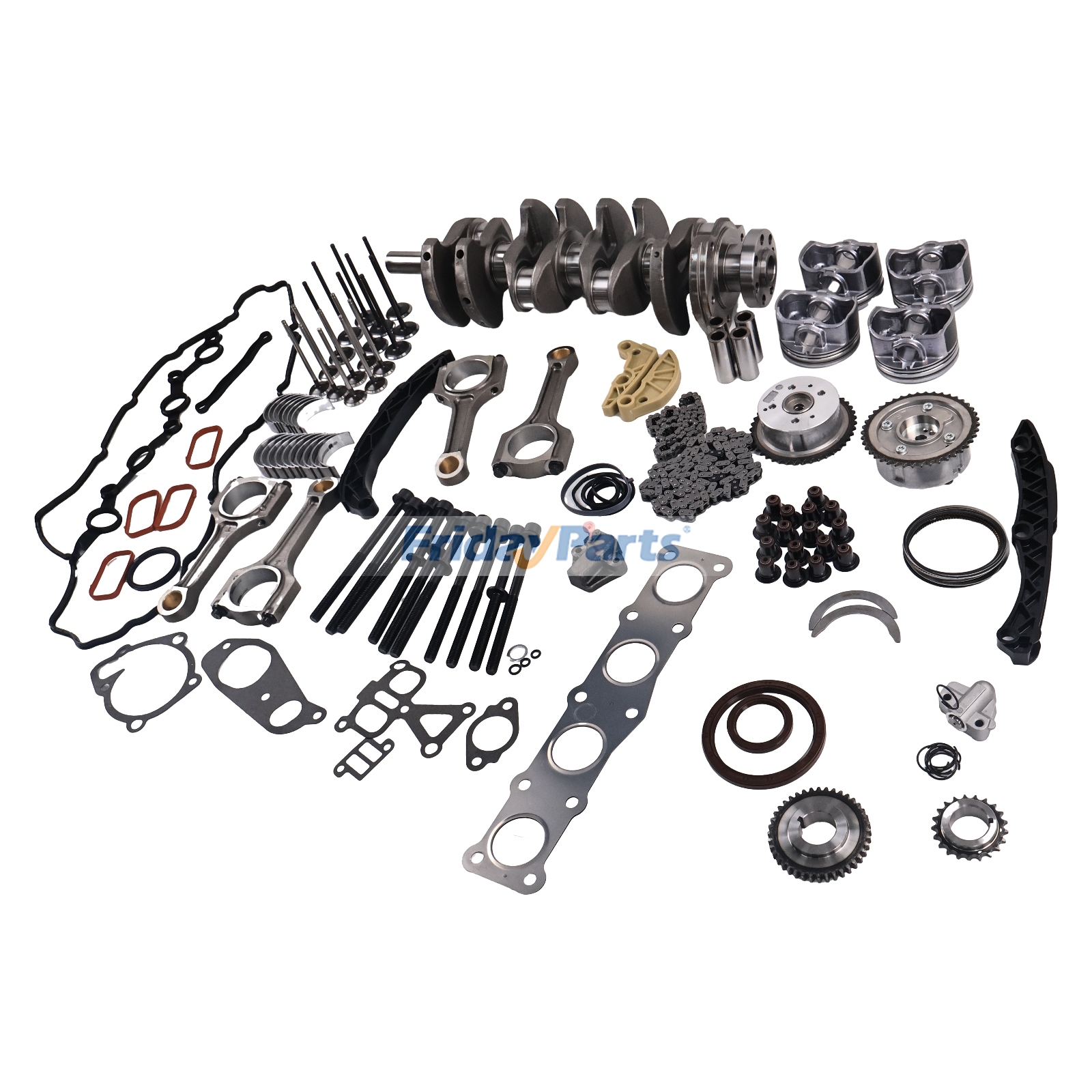 Kit de reconstrucción y revisión del motor G4KH para Hyundai Sonata Santa Fe Sport Kia Sportage Optima 2.0T
