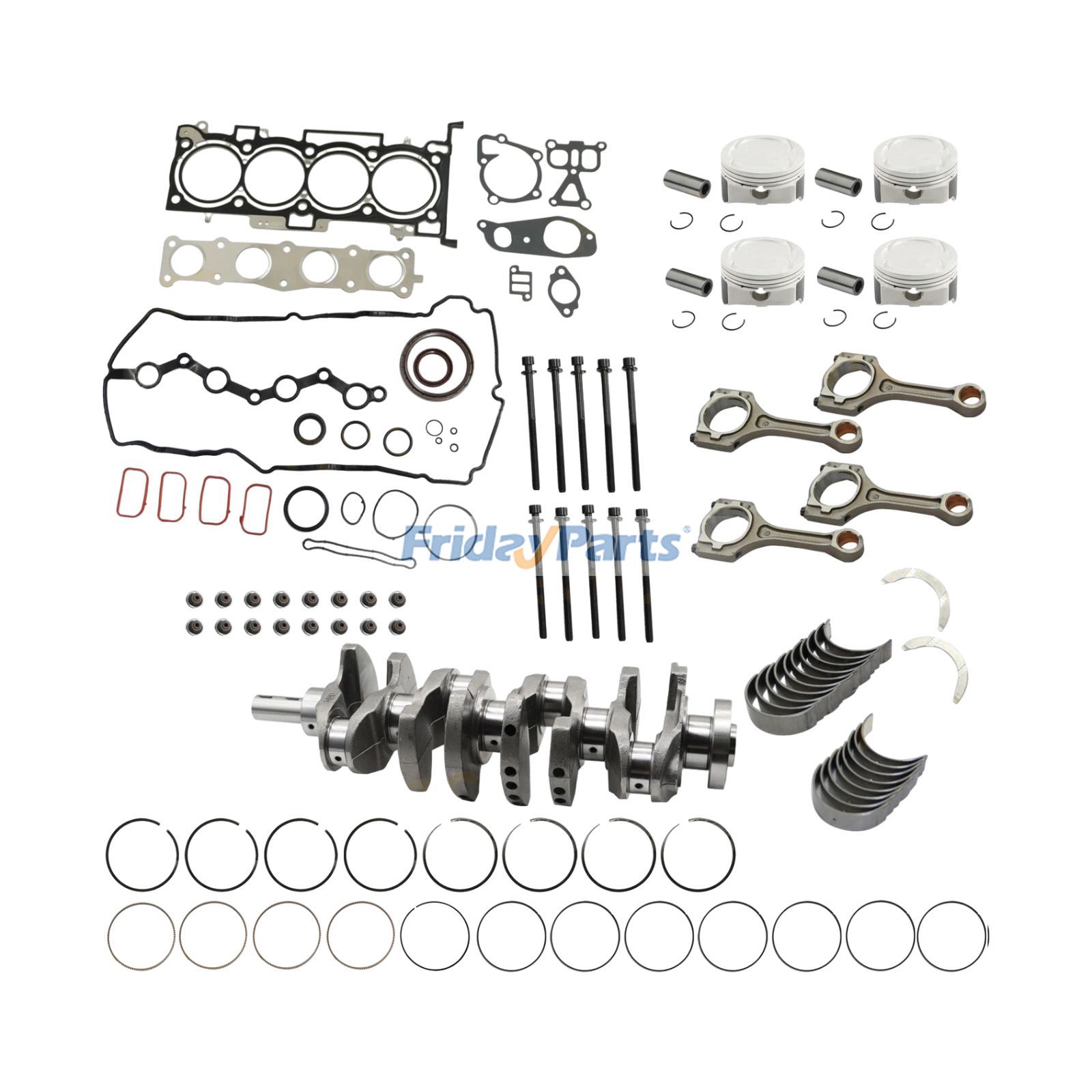 Kit de reconstrucción y revisión del motor G4KH para Hyundai Sonata Santa Fe Sport Kia Sportage Optima 2.0T