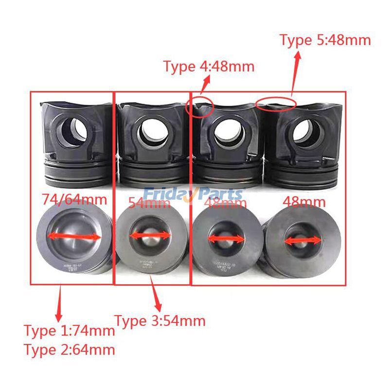 FridayParts Überholungs- und Umbausatz für Baggerlader