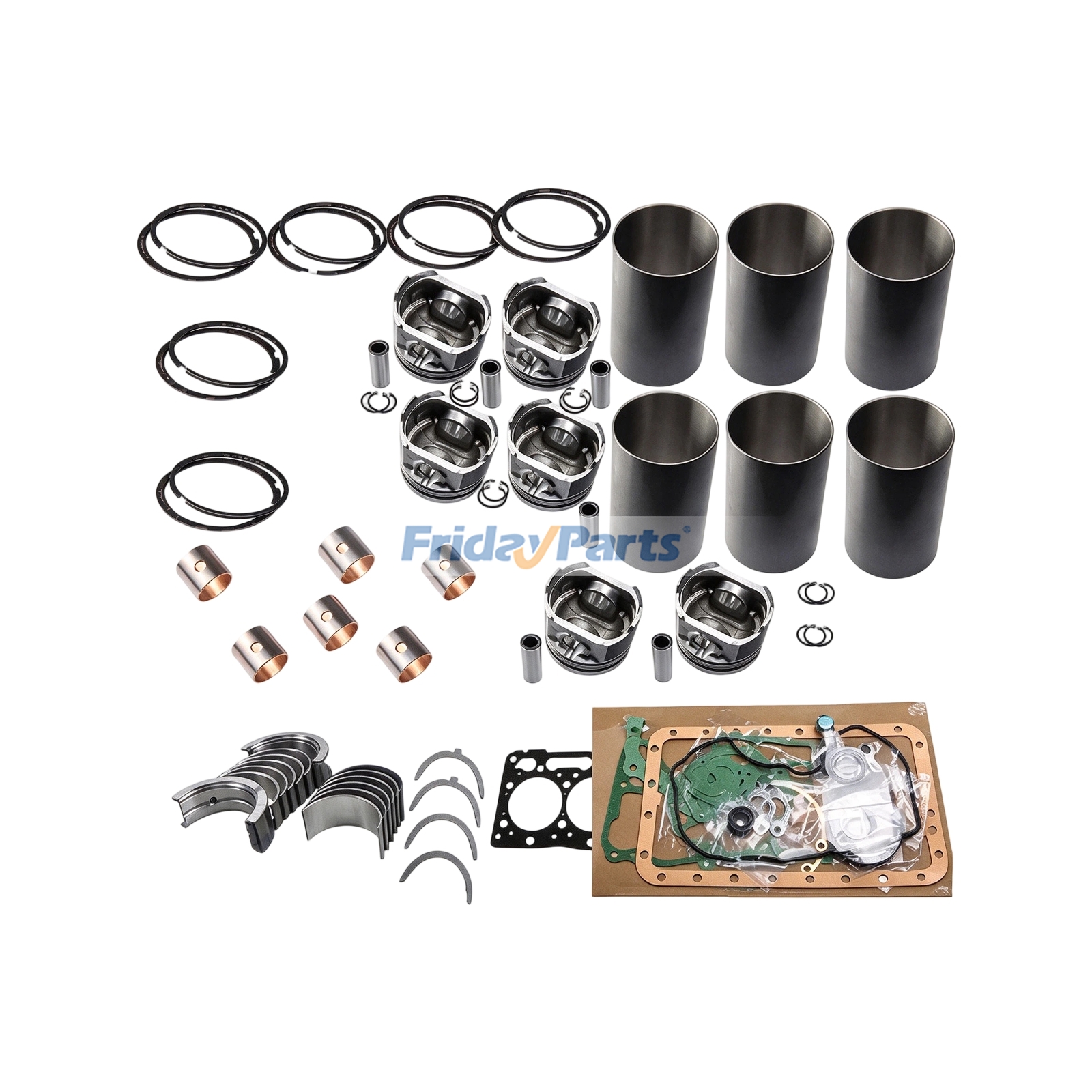 Overhaul Rebuild Kit 04260913 for Deutz Engine BF6M1015C Serial Number 9161018