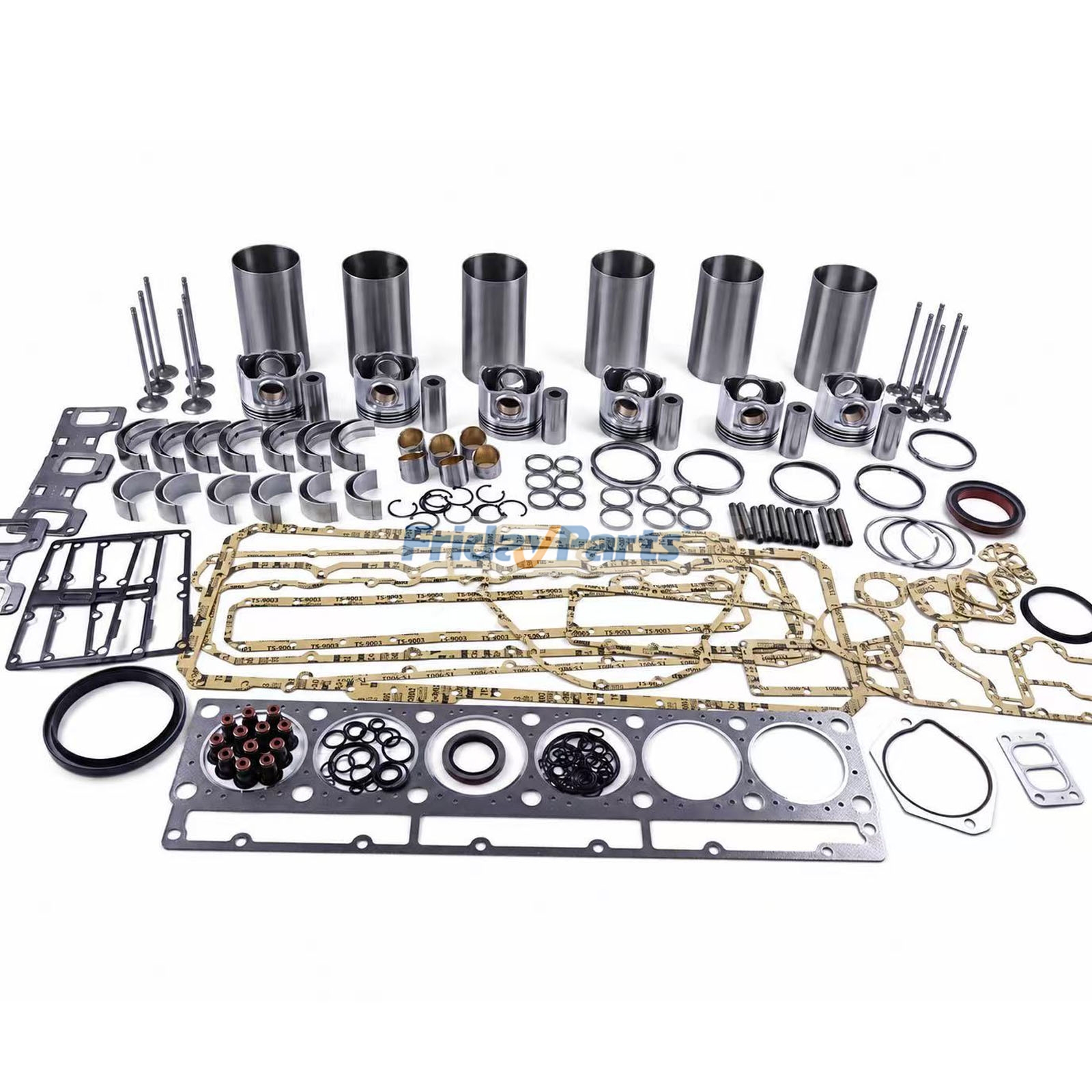 Kit de reconstrucción y reacondicionamiento 107-7545 para motores Caterpillar CAT 3116 Excavadora 325B 320B Compactadora CS-563D CS-573D Pavimentadora AP-1000 AP-1050B BG-240C BG-245C BG-260C para Compactador,Motor,Excavadora,Pala cargadora,Tractor