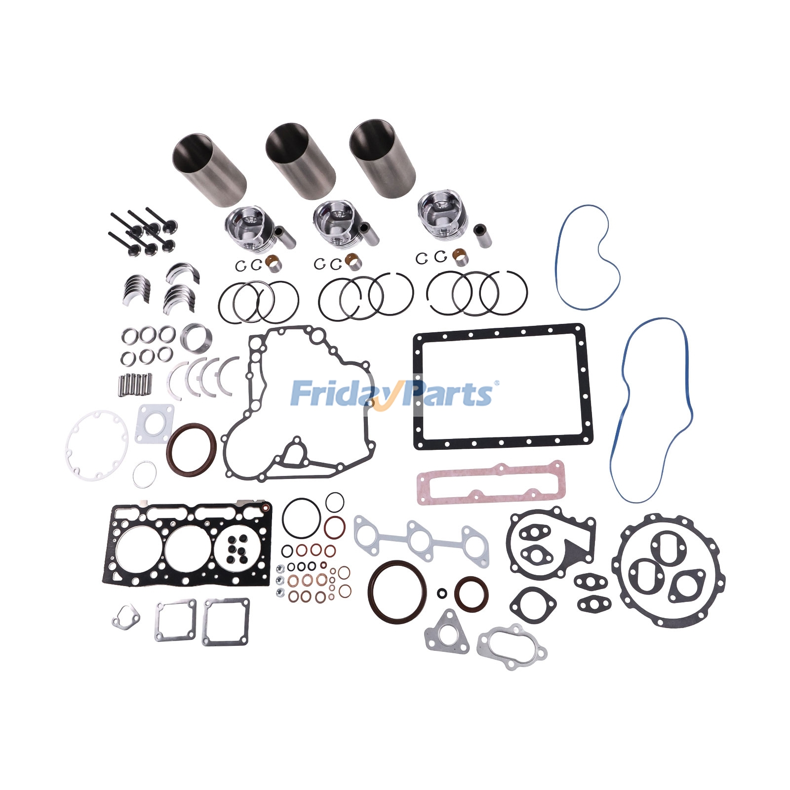 Überholungssatz 1J095-21112 für Kubota-Motor D1005 Traktor B2301HSD B2320DT B2320DTN B2320DTWO B2320HSD B2320HSDN BX2670 BX2680für Für KUBOTA,Für Onan