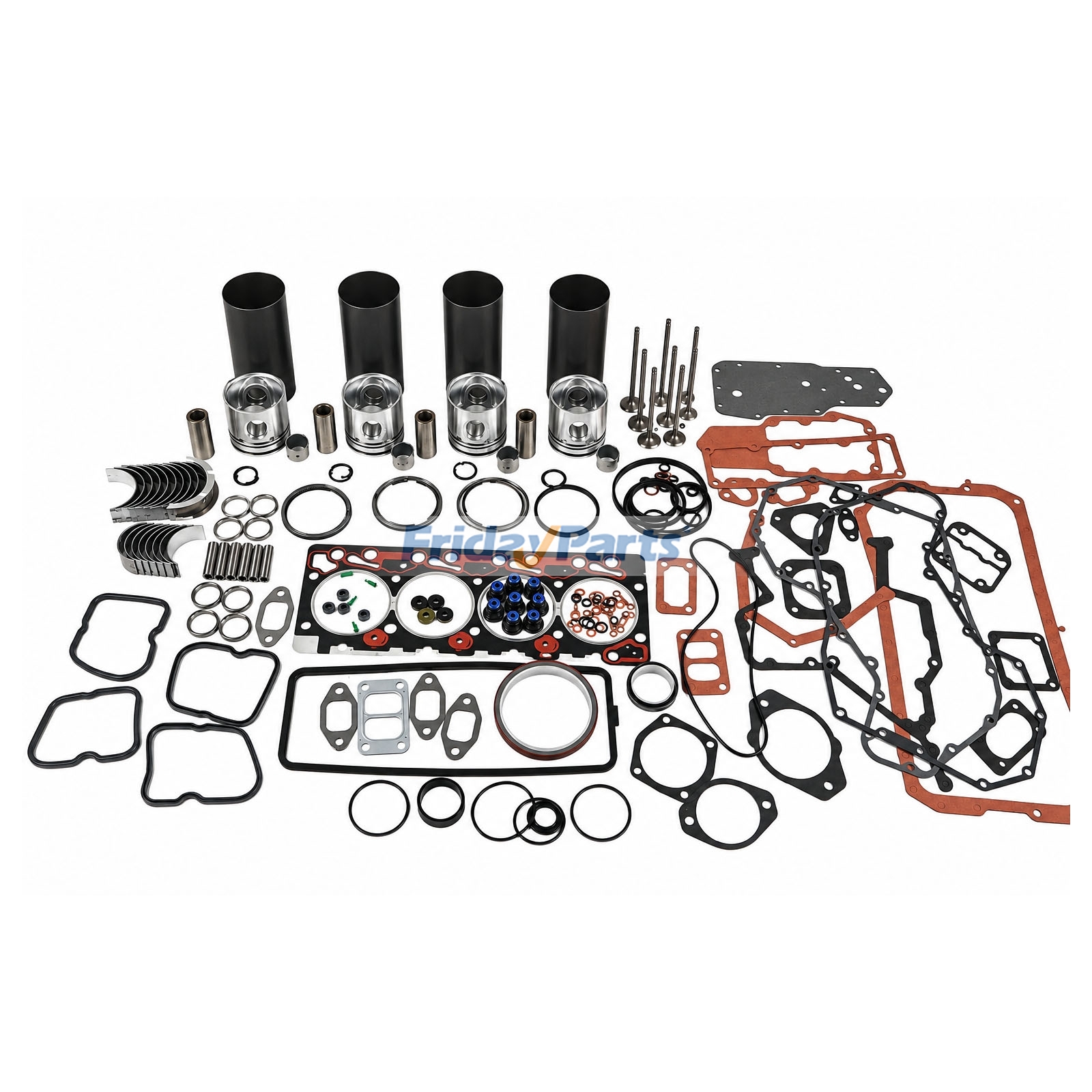 Overhaul Rebuild Kit 4089462 3939398 for Cummins Engine QSB4.5 B3.3 B4.5 QSB3.9 Hyundai Excavator R140W-7 R140LC-7