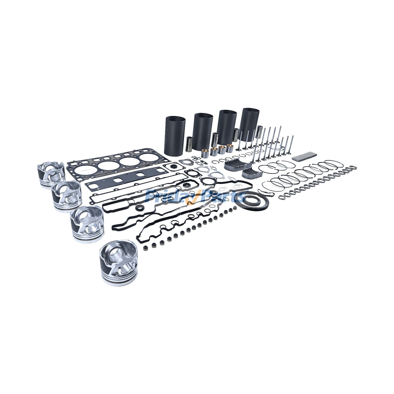 Kit de révision et de reconstruction pour moteur Doosan Daewoo D34 D34D D34NAPpourPour BOBCAT,Pour DOOSAN