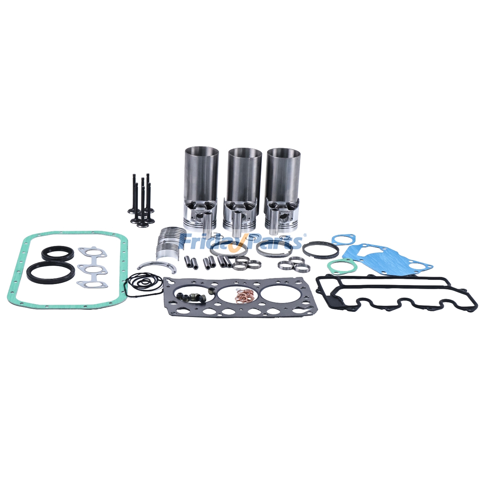 Overhaul Rebuild Kit for Isuzu Engine 3LB1 Doosan Daewoo Excavator Solar 030 050