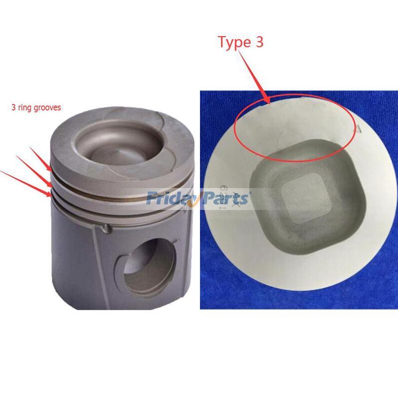 Kit de reconstrucción general para motor Isuzu 6SD1 6SD1T 6SD1TC Camión FVR23 de FridayParts