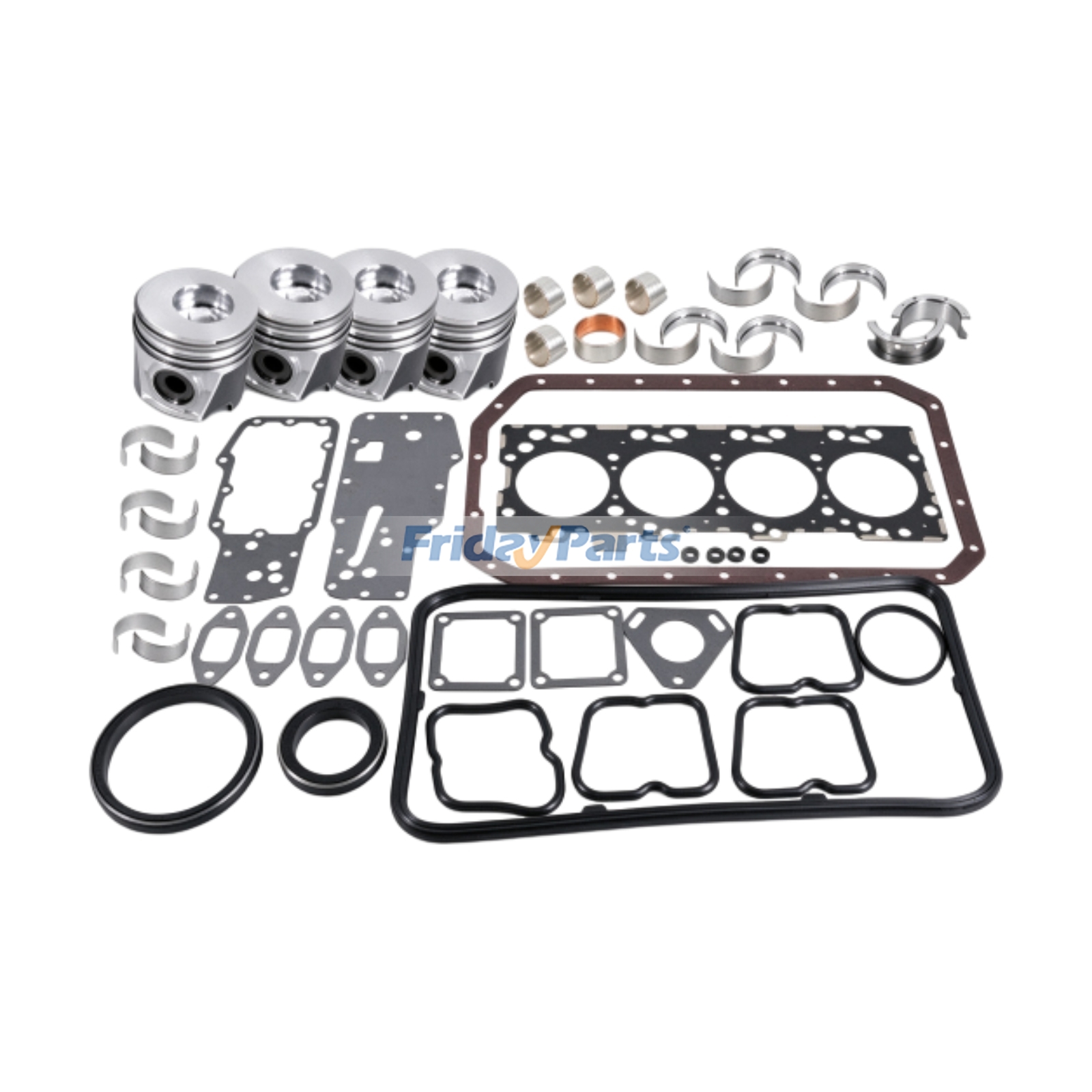 Kit de reconstrucción y reacondicionamiento para motor Iveco N45 de cargadora CASE 580M para Motor,Pala cargadora