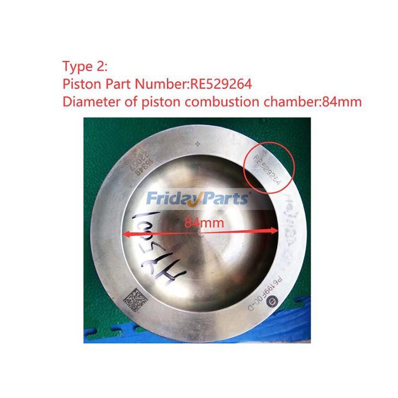 Kit de reparación y reconstrucción para tractores John Deere PowerTech 6090 de 9,0 l, 8130, 8225R, 8230, 8230T y 8235R de FridayParts