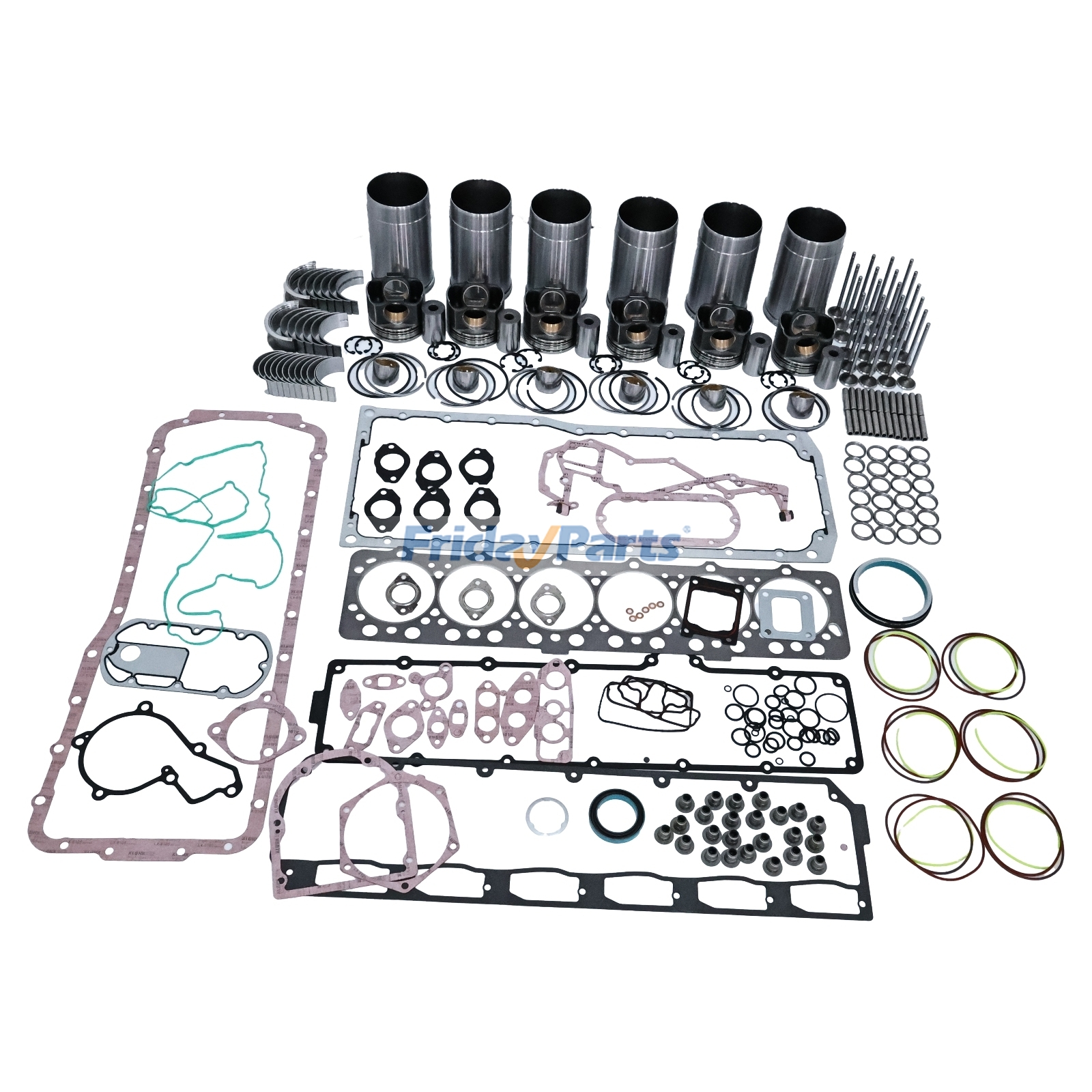 Overhaul Rebuild Kit for John Deere PowerTech 6090 9.0L Tractors 8130 8225R 8230 8230T 8235R