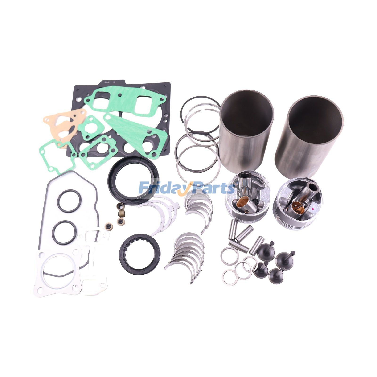 Kit de reconstrucción y reacondicionamiento para motor Komatsu 2D68E-3 Excavadora PC03-2 PC10UU Para KOMATSU