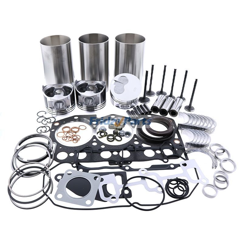 Kit de reconstrucción y reacondicionamiento para motor Komatsu 3D76E-6 3D76E-5 Excavadora PC20MR-2 PC22MR-3 PC26MR-3