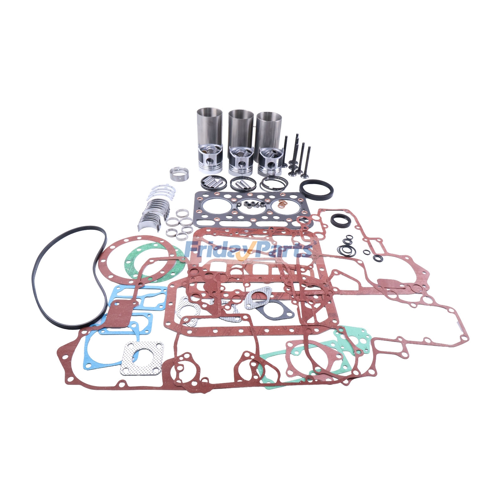 Overhaul Rebuild Kit for Kubota Engine D1102 D1102A D1102AE Tractor L2050DT L235DT L2350 L235F