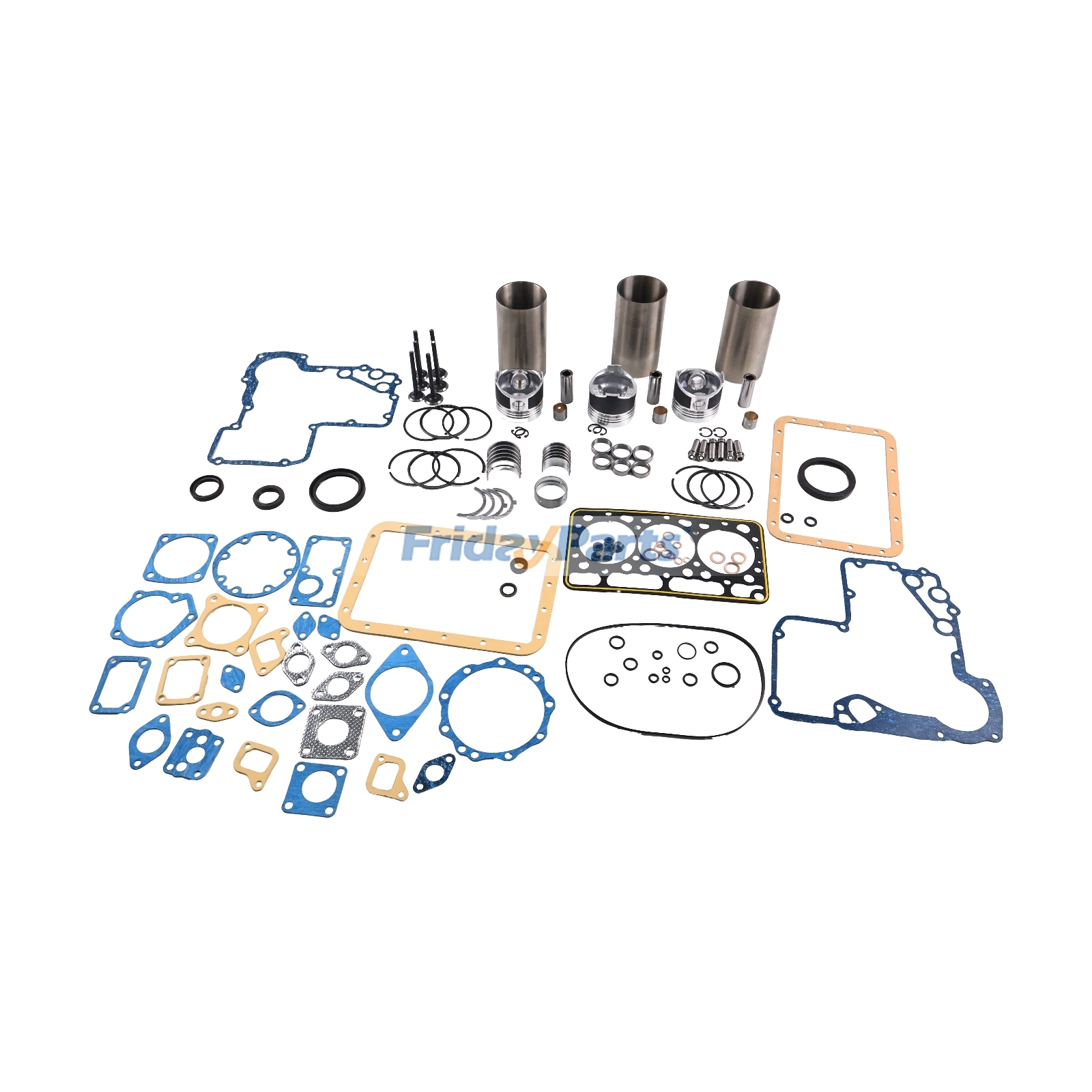 Kit de reconstrucción y reacondicionamiento para motor Kubota D950 B1550D B7200D B1750D B8200E B6200E B9200DC F2000 F2100 FZ2100 de FridayParts