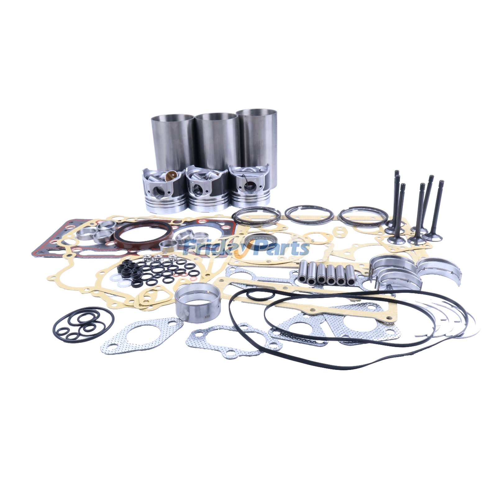 Overhaul Rebuild Kit for Kubota Engine D1005 Bobcat Skid Steer Loader 463