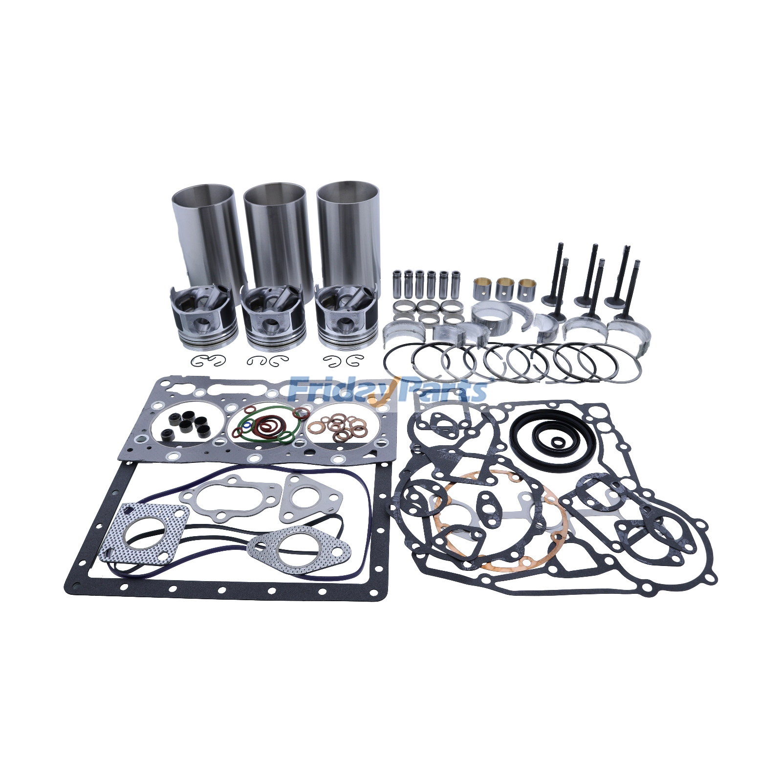 Kit de révision et de reconstruction pour moteur Kubota D1305 Tracteur B2650 B2710HSD KB23 Moissonneuse R1-261