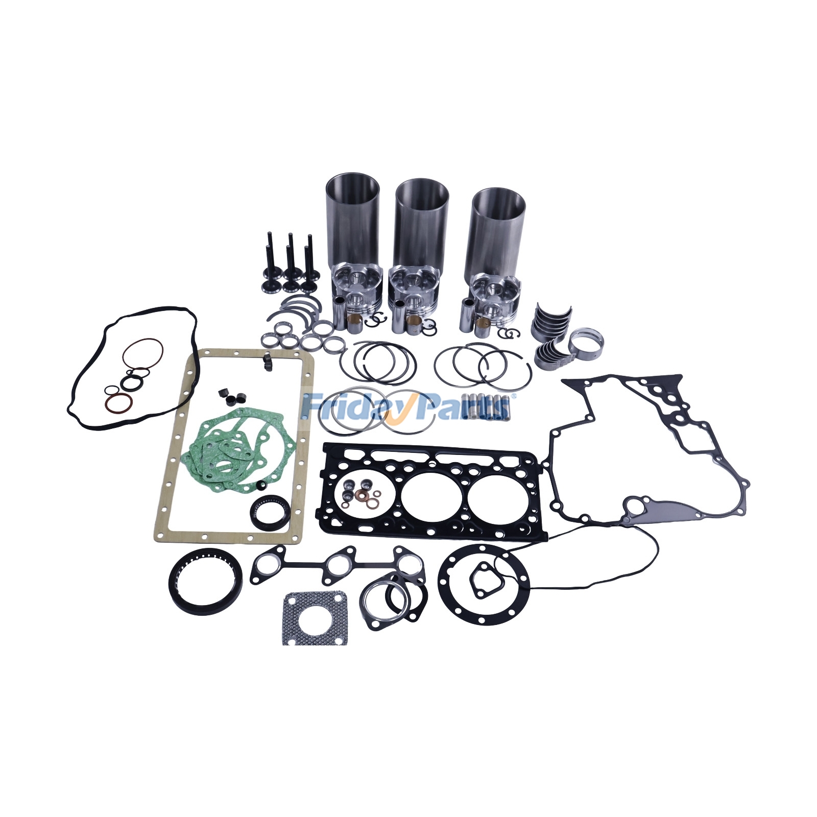 Kit de révision et de reconstruction pour moteur Kubota D902 D902-E3B et pelle hydraulique Hyundai HX17AZ HX19A