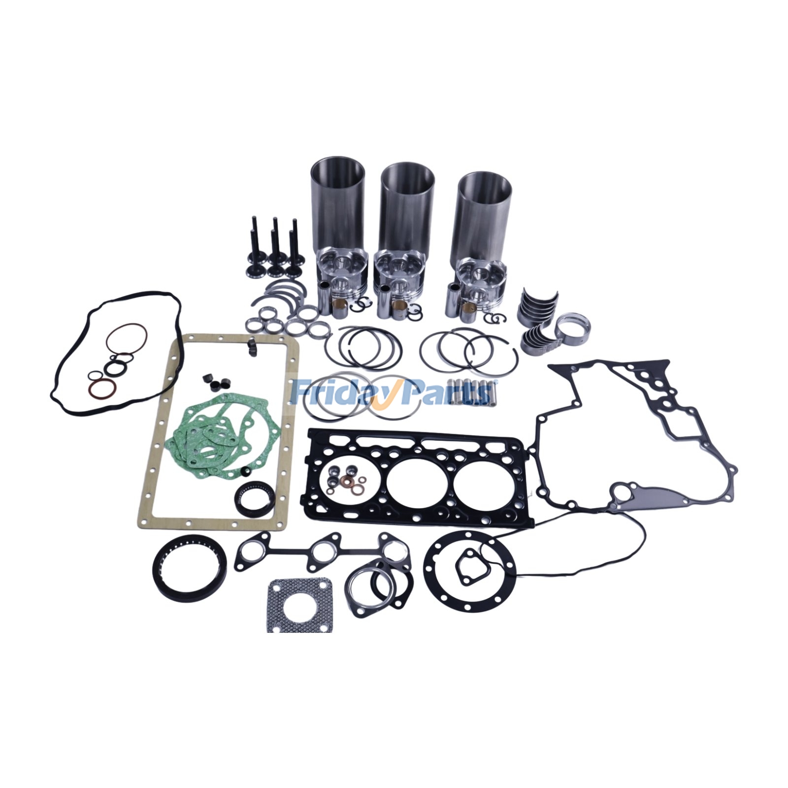 Kit de revisão e reconstrução para motor Kubota D902 de tratores BX1880, BX2380, BX23S, BX2230D, BX2350D e BX2360. para Motor,Trator