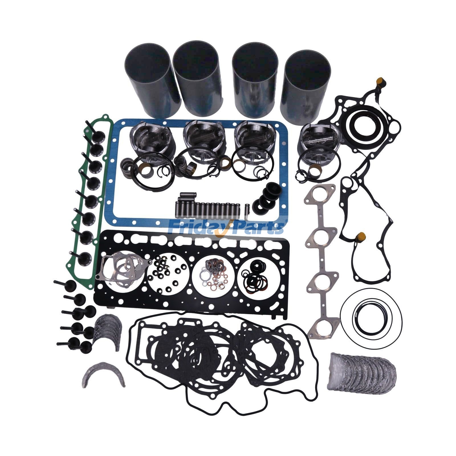 Overhaul Rebuild Kit for Kubota Engine V3800 Takeuchi Loader TL11R3 TL12R2 TL12V2