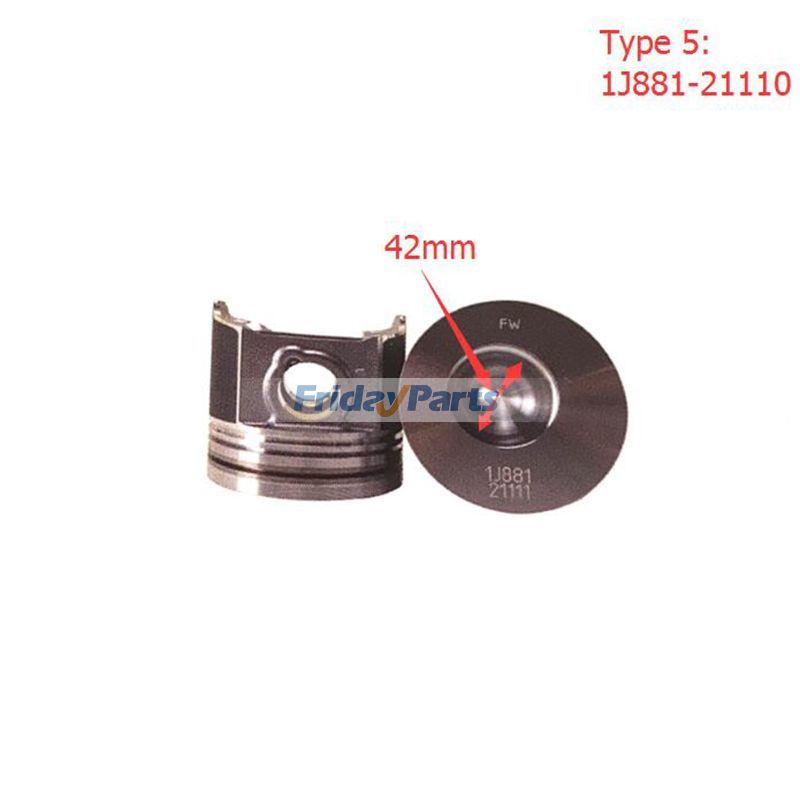 Kit de reparación y reconstrucción para motor Kubota V2403 Kit de reparación y reconstrucción para motor Kubota V2403 V2403-M V2403-M-DI V2403-M-E2B V2403-M-E3B para Motor  FridayParts