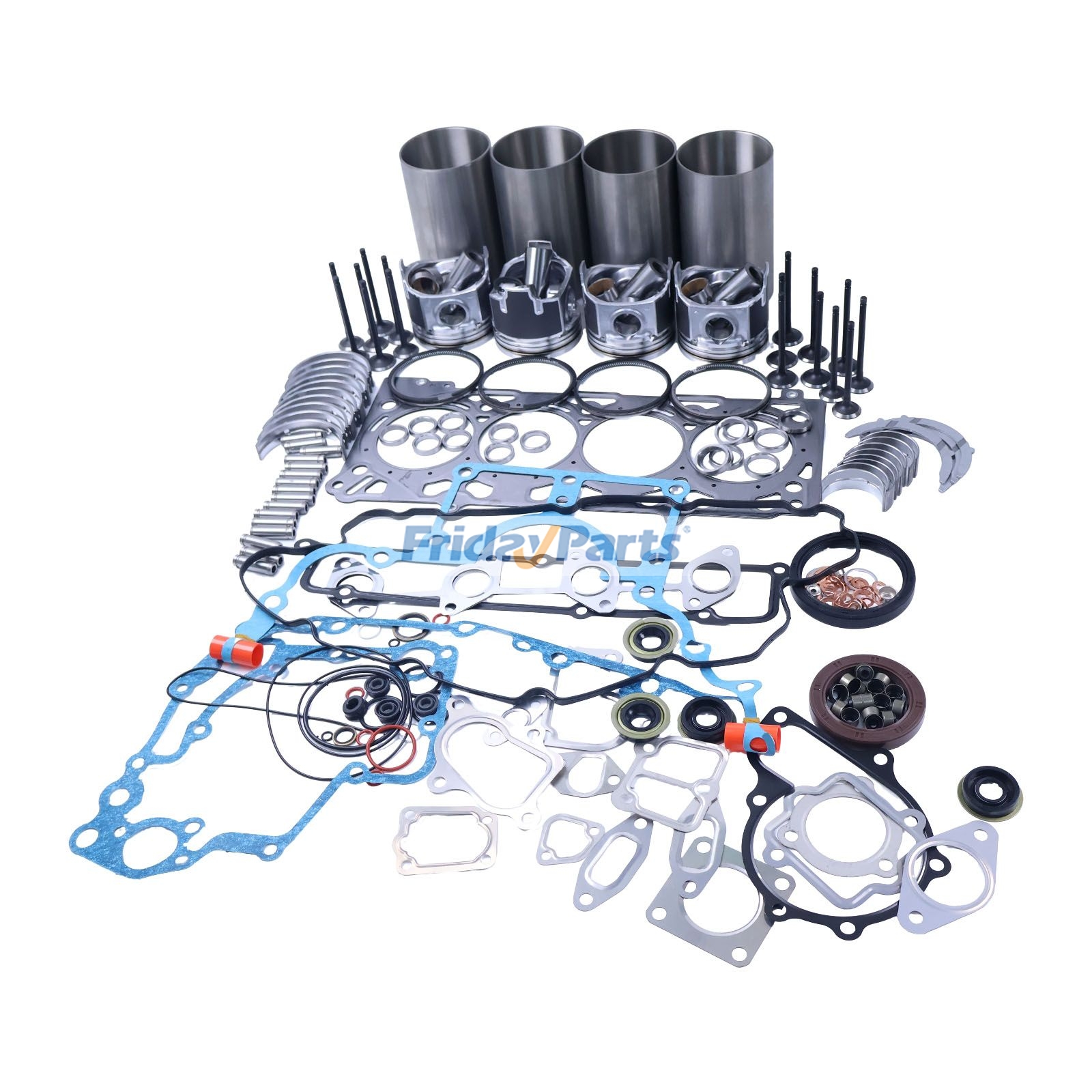 Overhaul Rebuild Kit for Kubota Engine V2607 V2607T V2607-DI Bobcat Loader S550 S570 S590 S185 T590