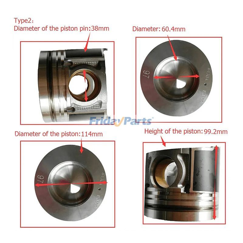 Kit de révision et de reconstruction pour moteur Mitsubishi 4M50 4M50TpourPour KATO,Pour Mitsubishi