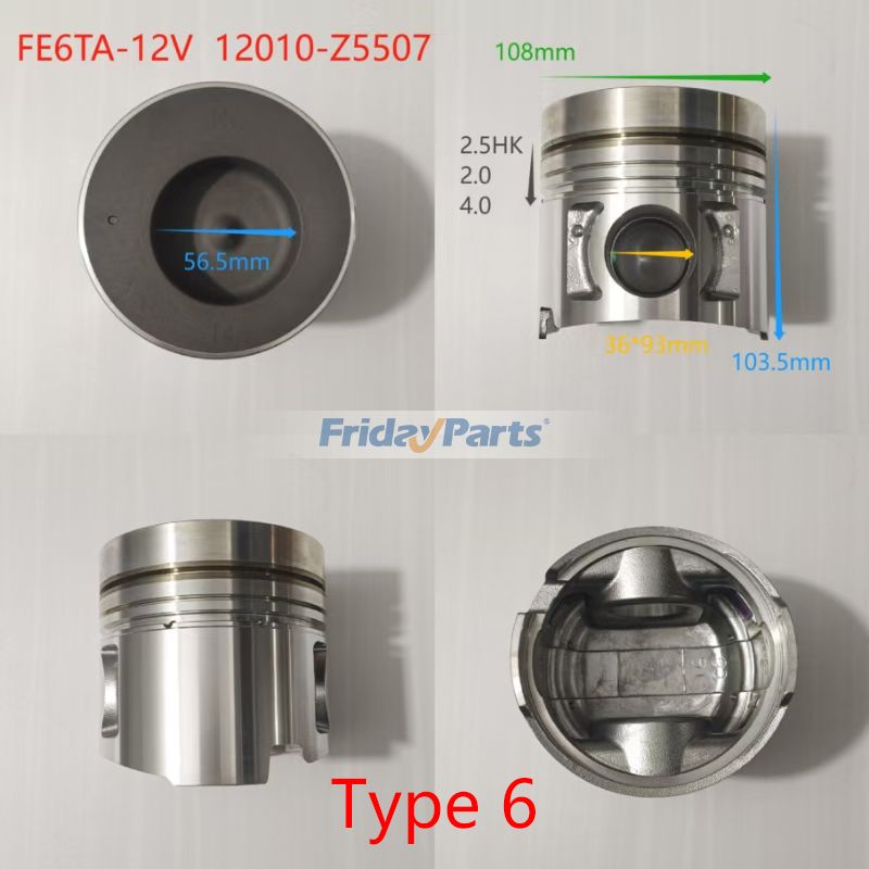 Compra Kit de reconstrucción y reacondicionamiento para motor Nissan FE6 FE6T FE6-TA FE6TA en Fridayparts