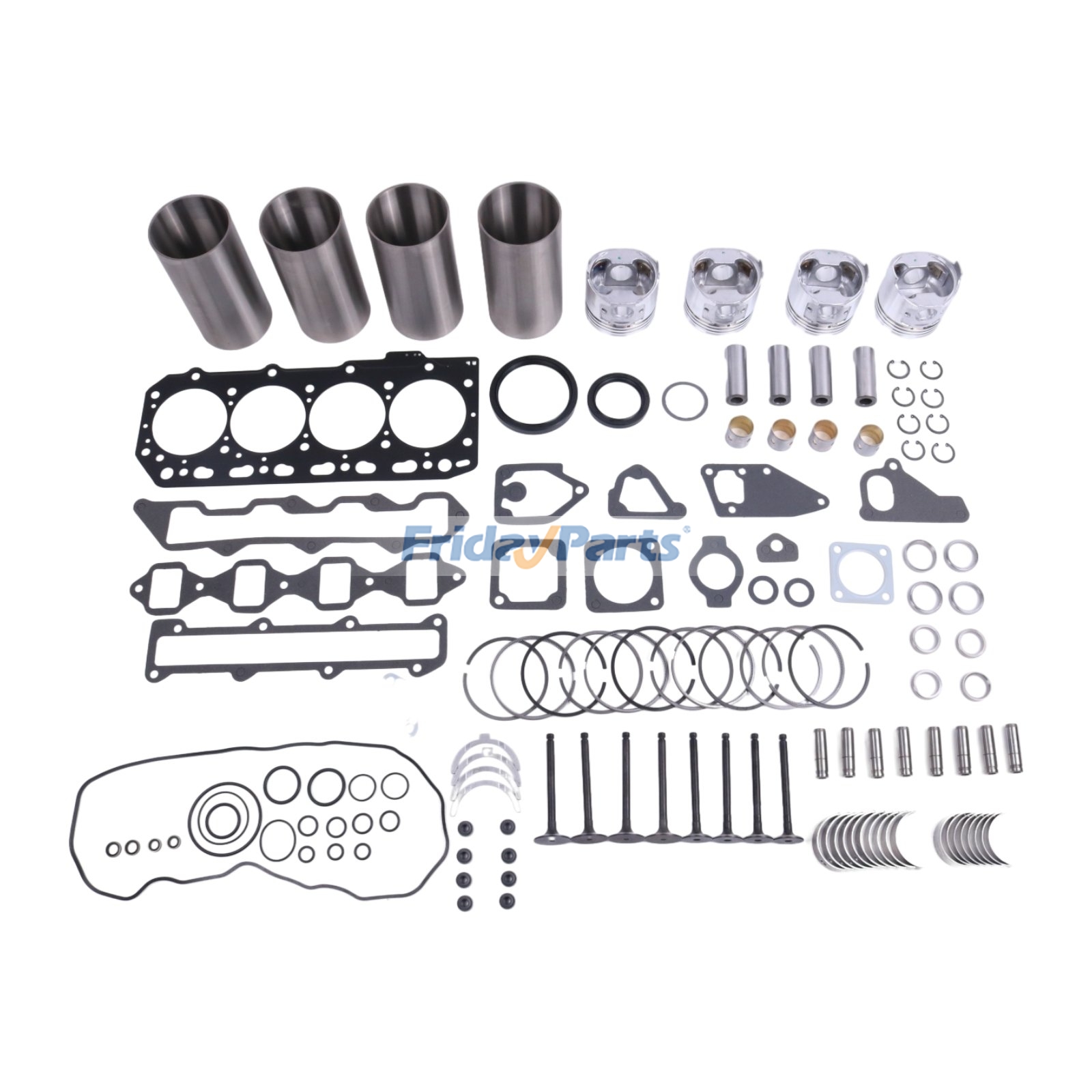 Kit de revisão e reconstrução para motor Yanmar 4TNV86