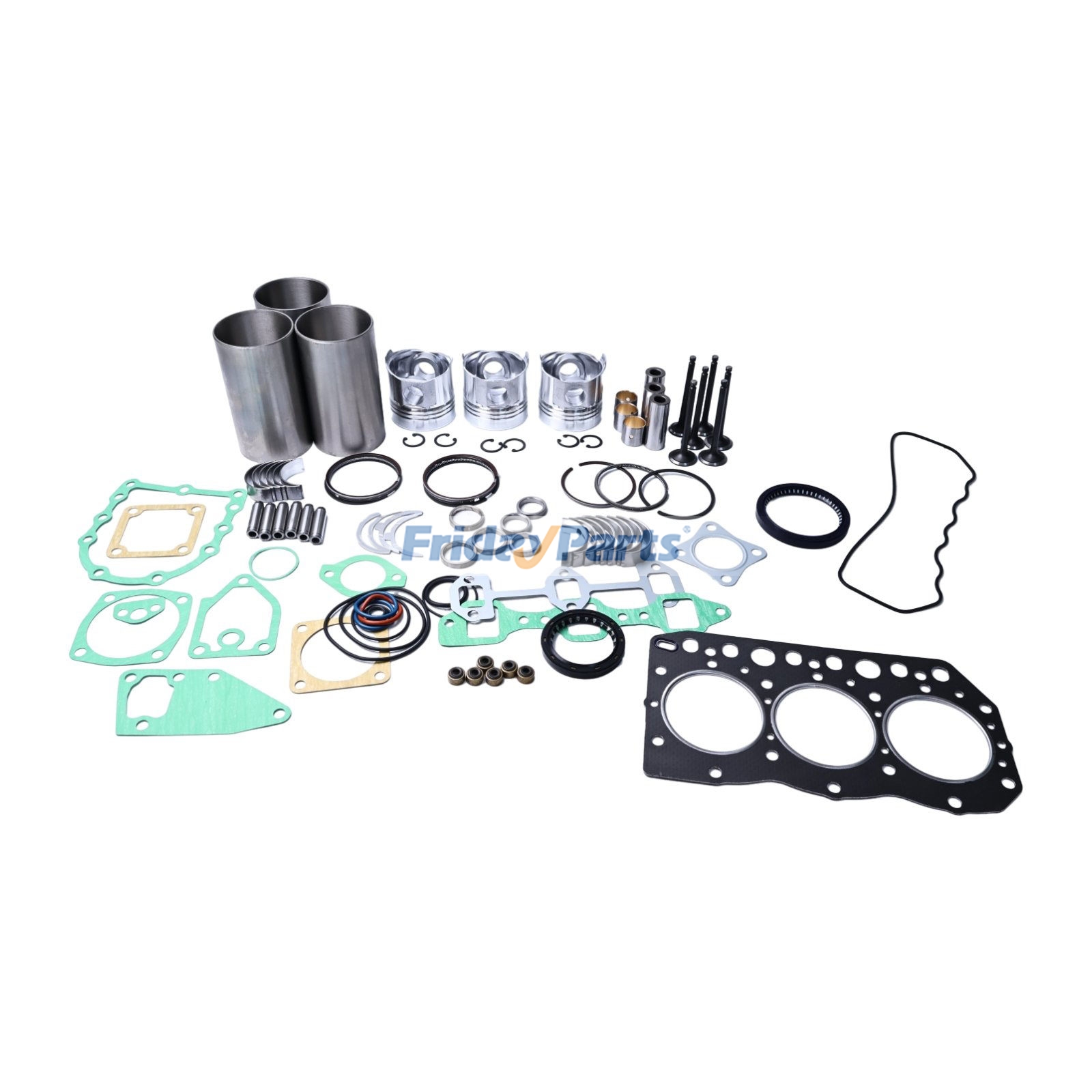 Kit de reconstrucción y reacondicionamiento para motor Yanmar 3TN75 3TN75L 3TN75-RJ Tractor John Deere 855 856