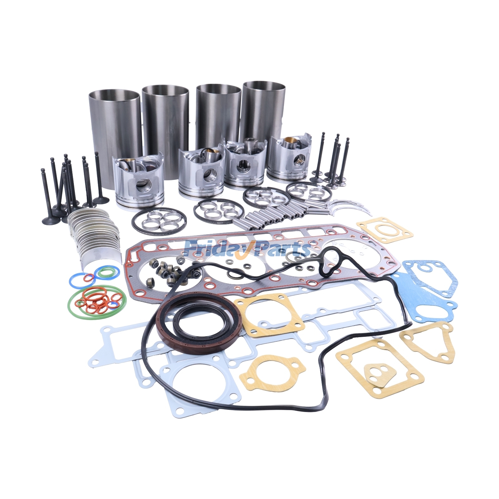 Kit de révision et de reconstruction pour moteur Yanmar 4TNV98 4TNV98T Komatsu S4D98E-2NFN WB70A-1 PC75R-2 PC75R-2HD WA90-3 WA95-3