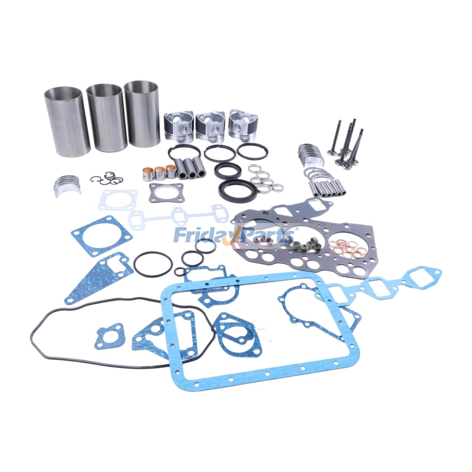 Overhaul Rebuild Kit for Yanmar Engine 3TNA72 3TNA72L 3TNA72E Kobelco Excavator SK15SR